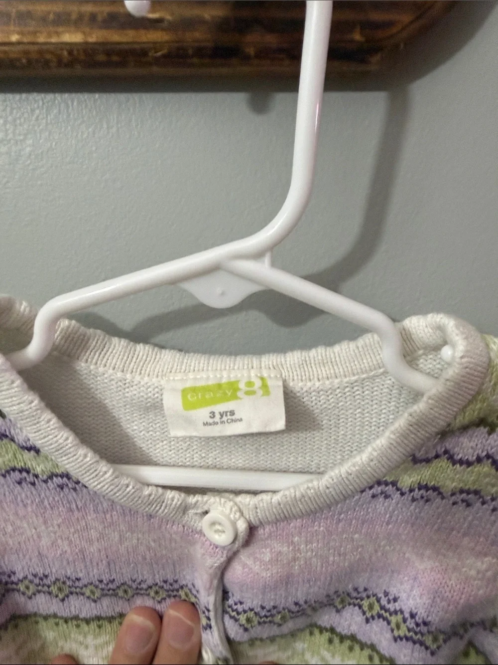 Crazy 8 Girls Knit Cardigan in Pink, Lavender & Light Green